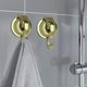 thumbnail image 2 of Juego de 2 ganchos de baño con ventosa YONGSHENG dorados resistentes reutilizables, 2 of 5