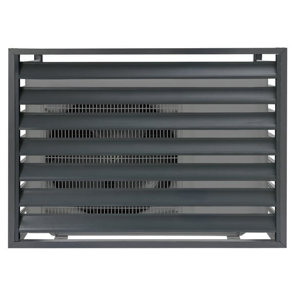 Air Conditioner Fence 3 Panels,Privacy Fence Covers, Trash Can Fence,Aluminum Alloy Enclosure Panels for Hiding and Concealing Outside AC Unit (Dark Grey）