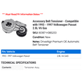 thumbnail image 2 of Accessory Belt Tensioner - Compatible with 1993 - 1997 Volkswagen Passat 2.8L V6 Gas 1994 1995 1996, 2 of 2
