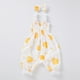 thumbnail image 2 of Odeerbi 0-1 Años Niñas Rompers de Verano Impresión de Limón Ruffle Satén Traje de Ocio Linterna Pantalones Generales Pantalones Haren Con Banda de Cabeza, 2 of 9