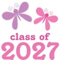 thumbnail image 3 of CafePress - Class Of 2027 Girls Graduation Women's Light Pajam - Women's Short Sleeve Print T-Shirt and Pants Light Cotton Pajama Set, 3 of 7