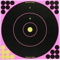 thumbnail image 3 of BIRCHWOOD CASEY Shoot-N-C 12" Pink Bull's-Eye Reactive Targets - Highly Visible Instant Feedback Self-Adhesive Shooting Target Stickers with Repair Pasters - 5 Targets, 120 Repair Pasters, 3 of 4