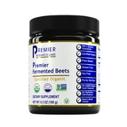 Premier Research Labs Fermented Beets - Gut Health Support Supplement for Women & Men* - Organic Beetroot Aids Digestive Health* - Fermented Beetroot Powder Supports Overall Health* - 6.3 oz powder
