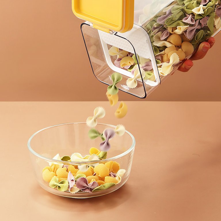 1pc Yellow Glass Sealed Fresh-keeping Food Container With Lid, Suitable For  Storing Rice, Soup, Snacks, Fruits, Etc.