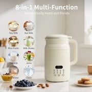 TINANA Nut Milk Maker 8-in-1, 32oz Soy, Almond, Oat, Coconut Milk Machine, Automatic Plant-Based Beverage Maker with Delay Start, Keep Warm, Boil Water, Cream