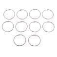 thumbnail image 1 of 10 Piezas 4cm álbum Carpeta Espiral Anillo Recargable Anillos de hojas sueltas Plata Sunnimix Anillos de encuadernación de hojas sueltas, 1 of 7