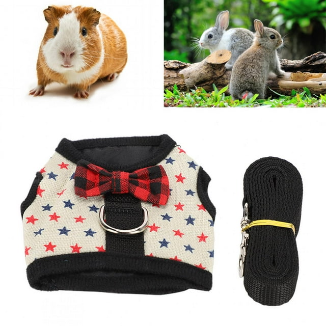 Pet Chest Strap, Walking , Adjustable Distinctive Shape Harness Traction Vest Breathable Guinea Pig Pet Hamster For