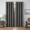 thumbnail image 6 of Eclipse Branson Magnitech 100% Blackout Curtain, Grommet Window Curtain Panel, Seamless Magnetic Closure, 84 in x 50 in wide, (1 Panel), Black, 6 of 13