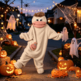 thumbnail image 3 of Silly Big Mouth Monster Adult Onesie with Comb Prop, Funny Plush Hooded Jumpsuit Pajamas, Soft Fleece One Piece Sleepwear Loungewear Outfit, Cozy Monster Costume for Adults and Pajama Party Occasions, 3 of 5