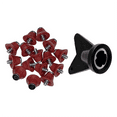 thumbnail image 3 of 12 Pcs Football Boot Studs Rugby Studs Turf 13mm M5 Screw Shoes Spikes, Soccer Studs for Competition Training Red, 3 of 5