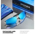 thumbnail image 3 of Xagger Polarized Rimless Driving Sunglasses for Men Metal Frame Anti-Glare UV400 Protection Sun Glasses, 3 of 6