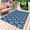 Blue, variant on Pink Boho Outdoor Rug 3x5 Ft - Reversible Patio Rug Outdoor Camping Rugs, Aztec Southwest Geometric Ethnic Motifs Washable Indoor Outdoor Area Rugs, Non-Slip Outdoor Carpet Runner for Deck/Porch