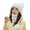 White, variant on 2Pcs/Set Womens Winter Knit Beanie Hat and Scarf Set Girls Cute Slouchy Thick Fleece Lined Ski Hat Warm Skull Cap with Pom