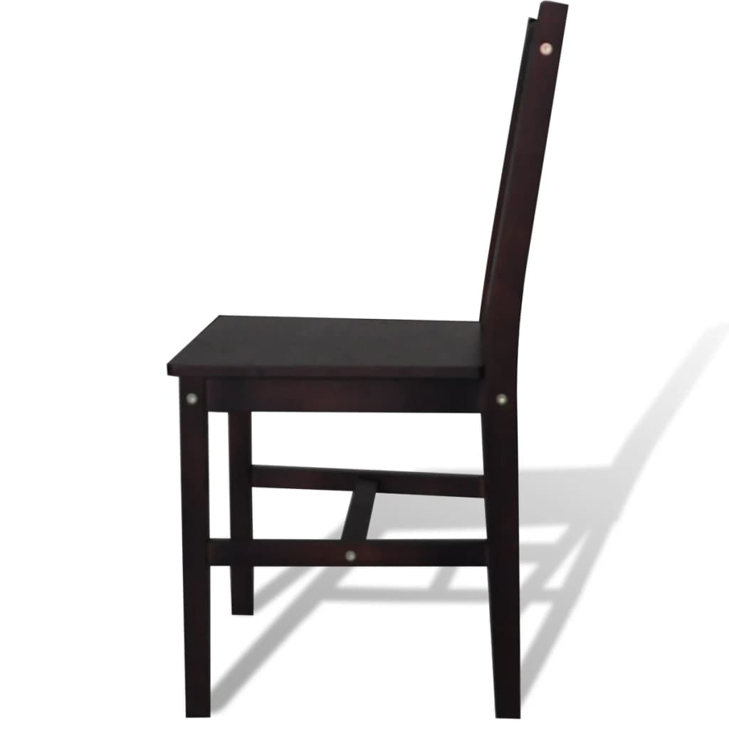 Kepooman Kitchen Wood Dining Side Stand Seats with High Backrest, Set of 2, Brown Kepooman Kitchen Wood Dining Side Stand Seats with High Backrest, Set of 2, Brown
