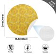 thumbnail image 2 of Ryvnso Sunflower Round Plate Mats Dining Table Placemat Set of 4 for Holiday Decoration, 2 of 7