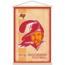NFL Tampa Bay Buccaneers - Retro Logo 14 Wall Poster with Magnetic Frame, 22.375" x 34"