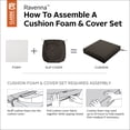 thumbnail image 6 of Classic Accessories Ravenna Water-Resistant Patio Lounge Chair/Loveseat Cushion, 23 x 23 x 5 Inch, Espresso, 6 of 19
