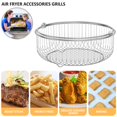 thumbnail image 4 of Panier en Maille pour Friteuse à Air Chaud Panier de Gril en Acier Inoxydable 304 Panier Vapeur avec Poignée Panier pour Four Panier de Rôtissage Grille de Refroidissement et de Cuisson Panier d'Égouttage pour Aliments pour la Cuisine, 4 of 10