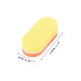 thumbnail image 4 of Unique Bargains 50 Pcs Mini Block Oval Nail Buffers for DIY Yellow Orange, 4 of 6