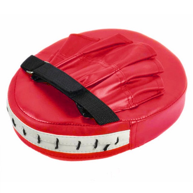 Almohadillas de boxeo con agarre cómodo, guantes de boxeo para entrenamiento de enfoque, para Muay Thai, color rojo