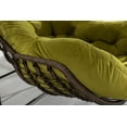 thumbnail image 4 of Outdoor Rattan Rocking Chair,Padded Cushion Rocker Recliner Chair Outdoor for Front Porch, Living Room, Patio, Garden, Olive Green, 4 of 9