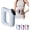 Blue, variant on Deep Tissue Percussion Massage Gun, Ergonomic Fascia Blaster with 3 Modes & 5 Levels, Fascia Ring Massager with Belt for Muscle Relief & Full-Body Relaxation (Pink)