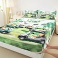 thumbnail image 3 of Manfei 4-Piece King Bedding Sheets - Golf Sport Theme, 3 of 7