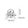 thumbnail image 2 of 48 anillos de calavera pirata de Halloween para decoraciones de Halloween., 2 of 3