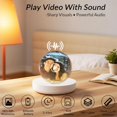 thumbnail image 2 of Memory Lamp Ball, Upgraded 2.7" Memory Sphere with 3D Electronic Display, Customized Gifts for Anniversary, Birthday, Wedding (Pink, Upgrade (Wi-Fi Connection)), 2 of 9
