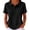 Black -CL56, variant on Nestiefly Women's Waffle-Knit Polo Shirts Golf Collared Dressy Short Sleeve T-Shirt Summer Casual Tennis Work Athletic Tops Gray 3XL