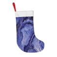 thumbnail image 3 of Flannel Christmas Stocking 17.7×11×7in Soft And Light Touch Good Socks Splicing Design Can Be Used For Hanging Blueviolet Marble_3, 3 of 8