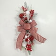 thumbnail image 6 of 2PCS Cordless Prelit Stairway Swag Trim, Christmas Swag Wreaths for Front Door Holiday Wall Window Hanging Ornaments for Indoor Outdoor Home Xmas Decor, 6 of 9