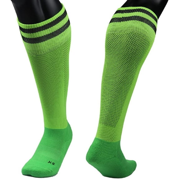 Lovely Annie Men's 1 Pair Knee High Sports Socks for Baseball/Soccer/Lacrosse 003 M(Green)