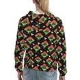 thumbnail image 7 of Kdxio Frogs In Mushroom Hats Print Womens Oversized Hoodies Sweatshirts Hooded Pullover Tops Sweaters Casual-Large, 7 of 7