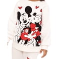 thumbnail image 3 of Valentine's Day Mickey and Minnie Unisex Toddler Graphic Sweatshirt and Jogger Pants Set, 2-Piece, Sizes 12M-5T, 3 of 7