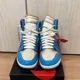 thumbnail image 2 of Men 11.0US Off-White A i r-Jor-dan 1 High Unc, 2 of 6