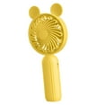 thumbnail image 4 of DOLITY Mini Ventilateur de Bureau Personnel avec Base pour Voyage Extérieur Multifonctionnel Réglable 3 Vitesses Petit Ventilateur Personnel Ventilateur de Table Jaune avec Oreilles de Chat, 4 of 9