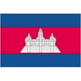 thumbnail image 1 of Drapeau Nyl-Glo Cambodia 5 Pi. X 8 Pi., 1 of 1