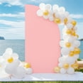 thumbnail image 2 of Background Arch Stand Backdrop Stand Set With 2-Sided Design Half Moon Shape Reusable Arch Backdrop Stand Cover For Wedding, 2 of 9