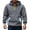 Dark Grey, variant on Pullover Herren Kapuzenpullover Warm Hoodie mit Sweatshirt Winter Langarmshirt mit Knopf Tasche Streetwear Freizeit Hoody Herrenpullover Hoodies