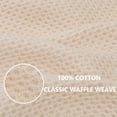thumbnail image 2 of 100% Cotton Waffle Weave Kitchen Dish Towels, Ultra Soft Absorbent Quick Drying Cleaning Towel, 13 x 28 Inches, 4-Pack, Beige, 2 of 14