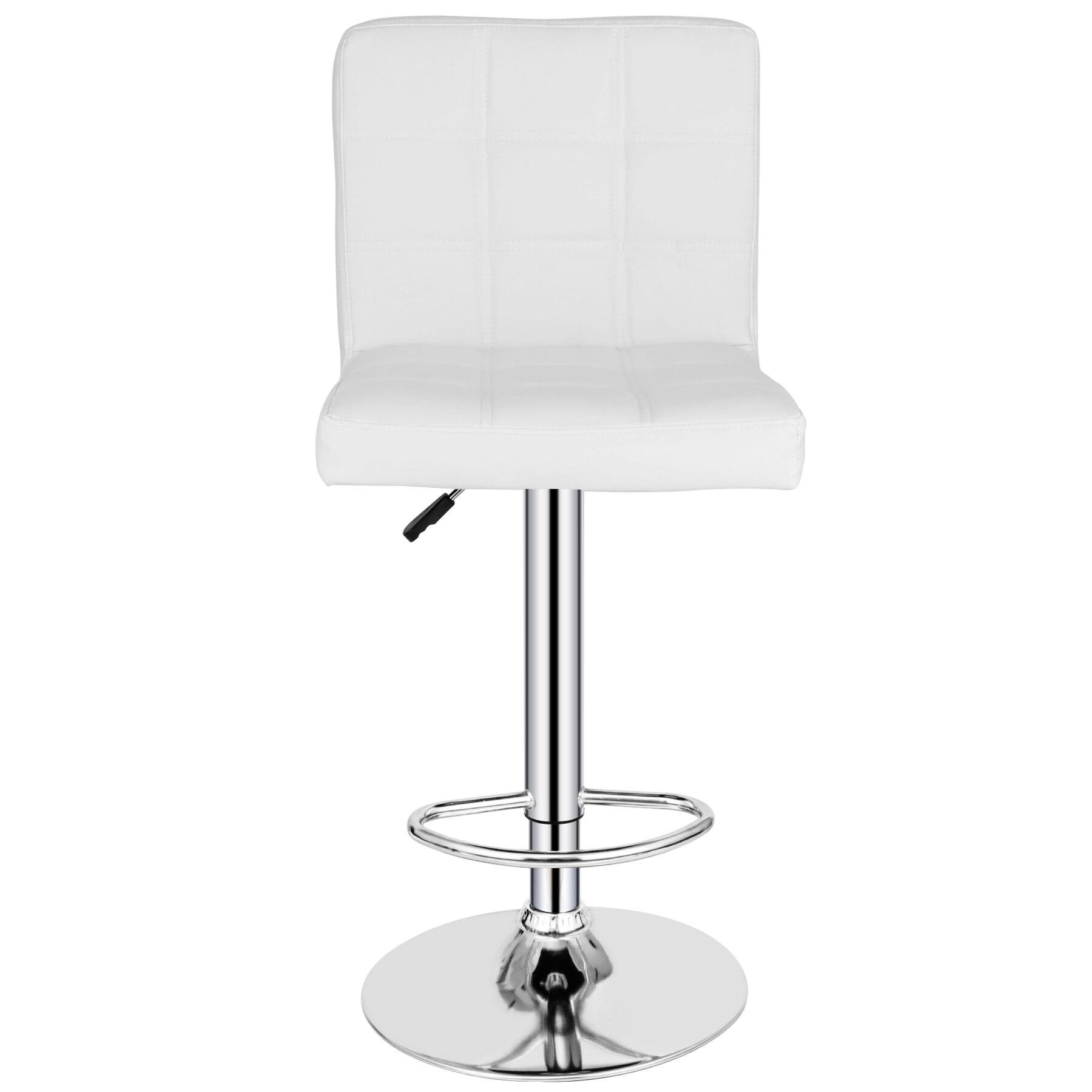 ZenStyle Adjustable Height Swivel Bar Stool, White (Set of 4)