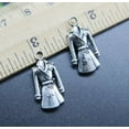 thumbnail image 4 of U8MO 20~50pc Retro Dust Coat Alloy Charms Pendant Jewelry Making DIY 23*11mm-6pcs, 4 of 9