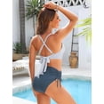 thumbnail image 6 of NICELF High Waisted Bikini Sets for Women, Tummy Control 2 Piece Swimsuit for Women Sexy, Cute Modest Womens Bathing Suits 2026 with Crisscross Tie Back, 6 of 6
