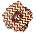 thumbnail image 2 of Letter C Chevron Maroon and Gold Foam Coaster Set of 4, 2 of 3