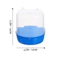 thumbnail image 2 of Raindrops 2Pcs Hanging Parrot Bath Cube Plastic Bird Bathtub for Cage Assorted Color, 2 of 7