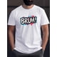 thumbnail image 1 of Graffiti Color BRUH Print Men's Fashion Comfy Breathable T-Shirt, New Casual Round Neck Short Sleeve Tee For Spring Summer Men's Clothing Tee For Adult, Men, Women, Teen, Teenager, Adolescent,Youth, 1 of 6