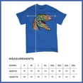 thumbnail image 5 of Tee Hunt Colorful Raptor T-Shirt Dean Russo Neon Dinosaur Pattern Men's Tee, Blue, 5X-Large, 5 of 5