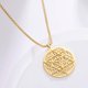 thumbnail image 1 of LIKGREAT-collar de Merkaba redondo de Color dorado, colgante de meditación, amuleto, joyería de acero inoxidable, regalos, 1 of 4
