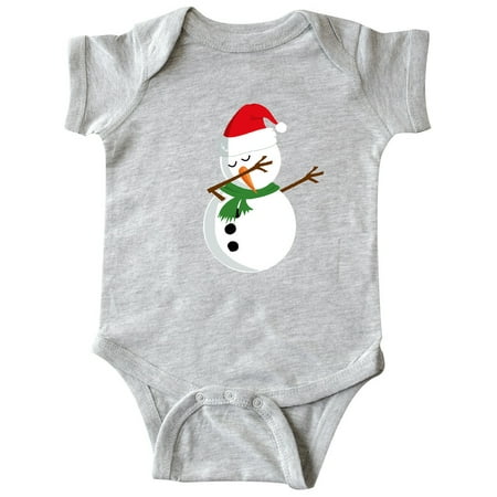

Inktastic Dabbing Snowman Gift Baby Boy or Baby Girl Bodysuit